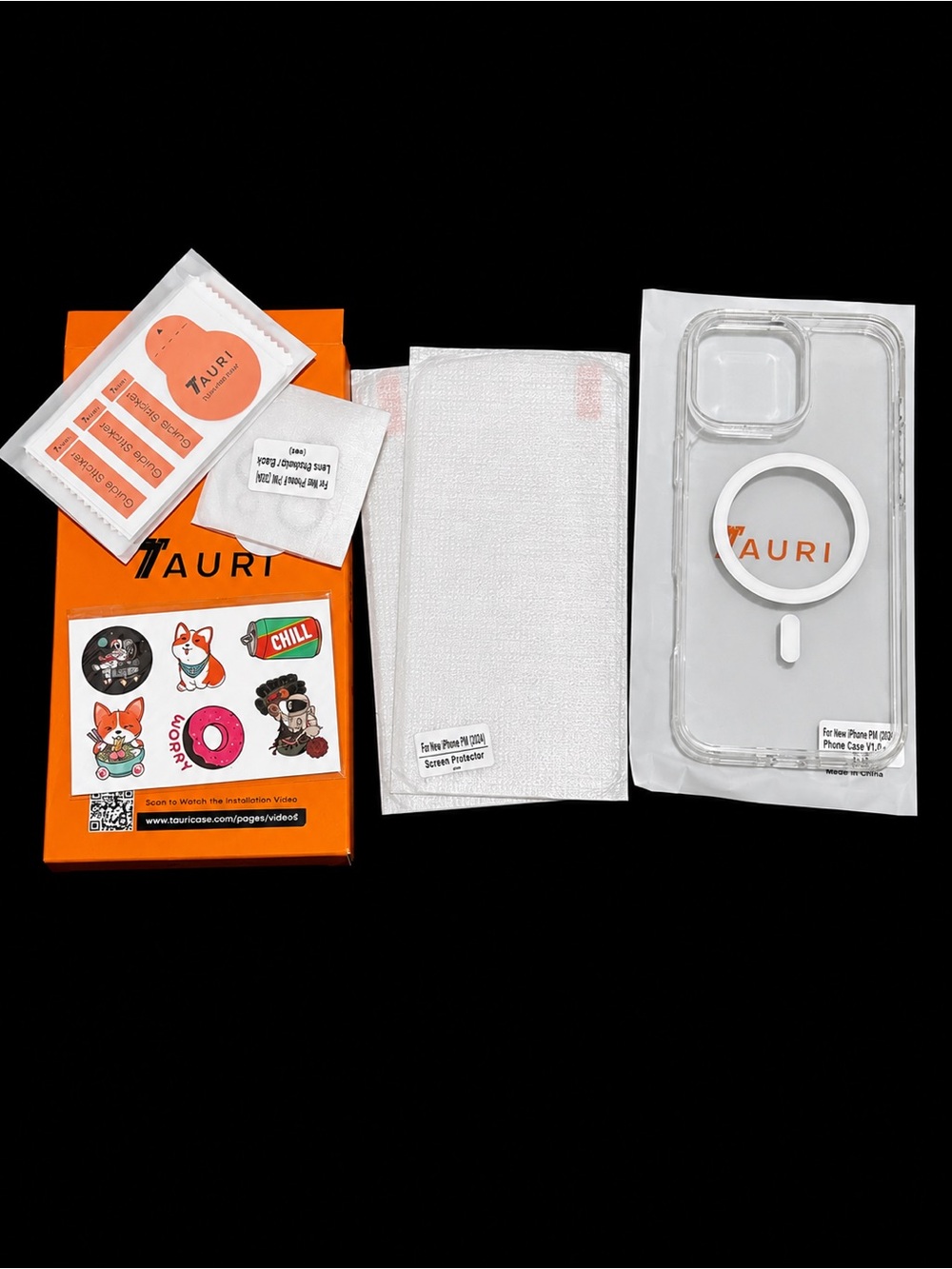 Clear MagSafe-Compatible Phone Case with White Ring